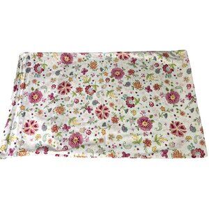 Pottery Barn Kids Garden Party Pink Standard Multicolor Floral Pillow Case